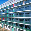 Construction d'un immeuble d'appartements, région de Tokyo - façade